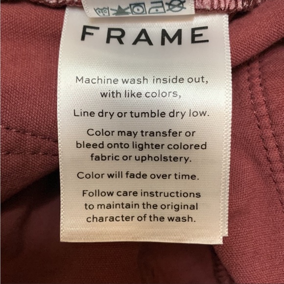 FRAME Le High Skinny velveteen jeans slacks pants in Pinot color size 27 - Picture 2 of 10